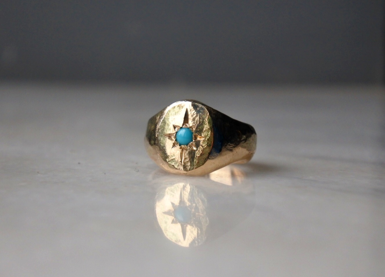 Custom 9ct & Turquoise Singet