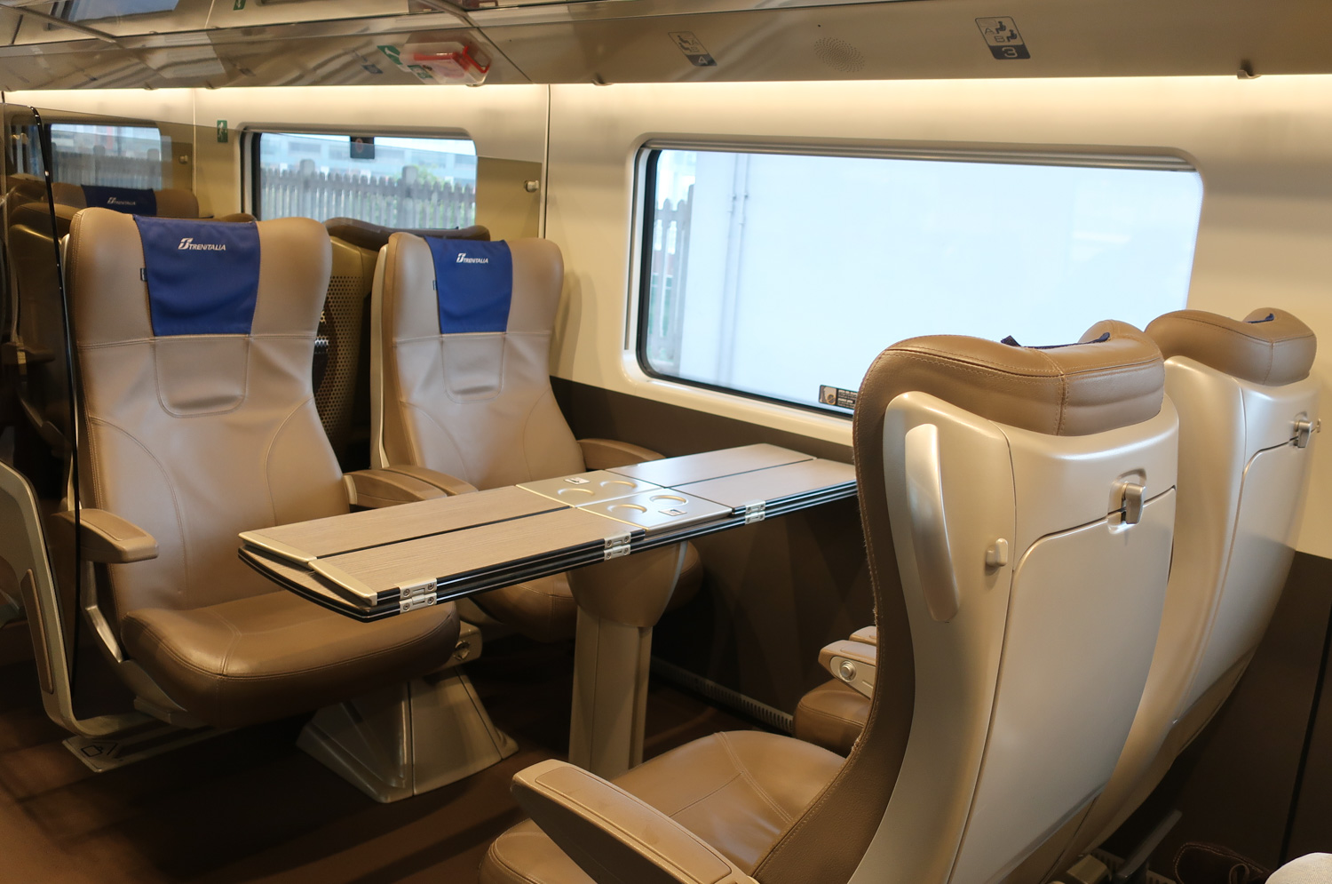 Quatro Seats - Frecciarossa 1000 Photo: Calvin Wood