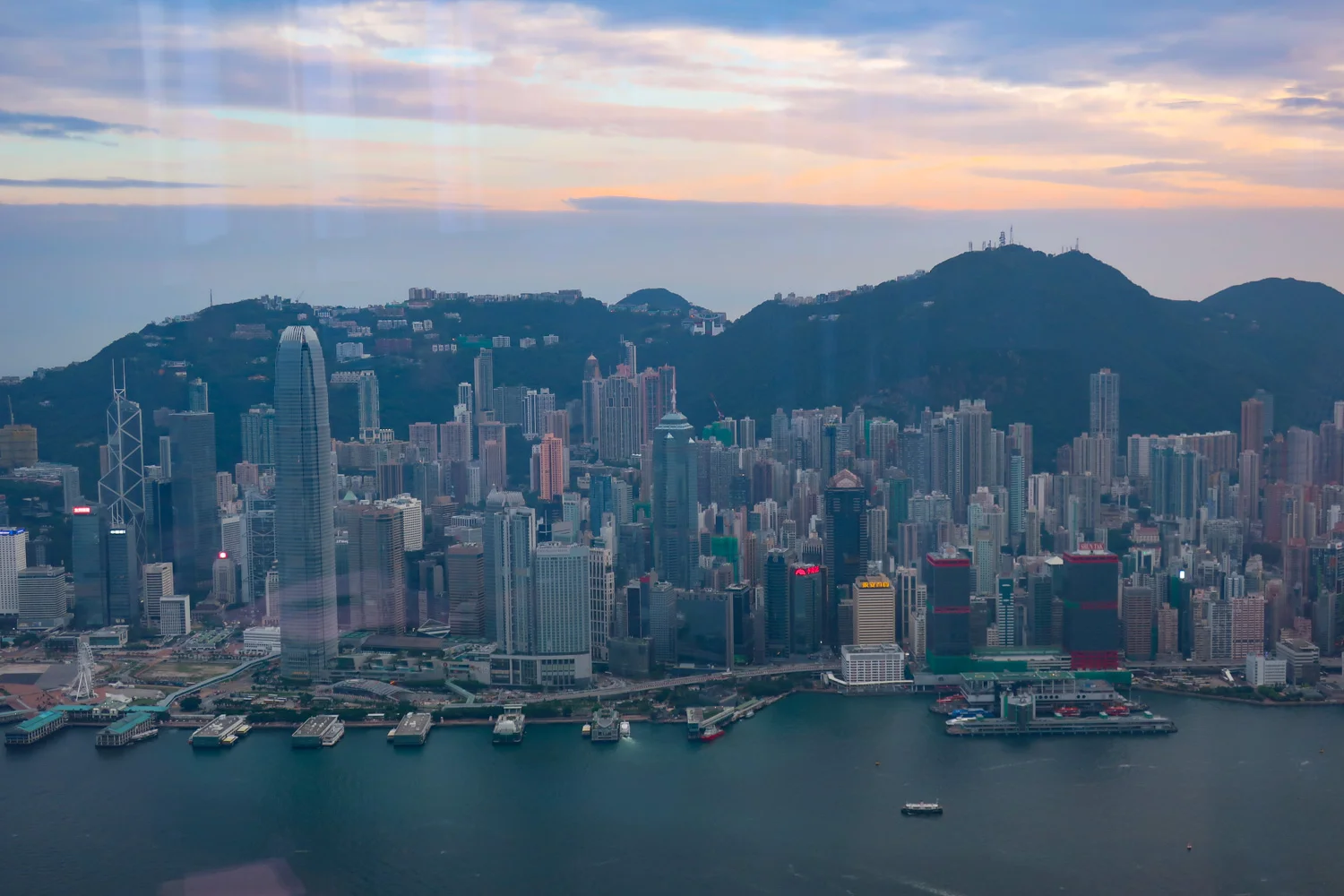 View from Café 103 - Ritz Carlton Hong Kong Photo: Calvin Wood