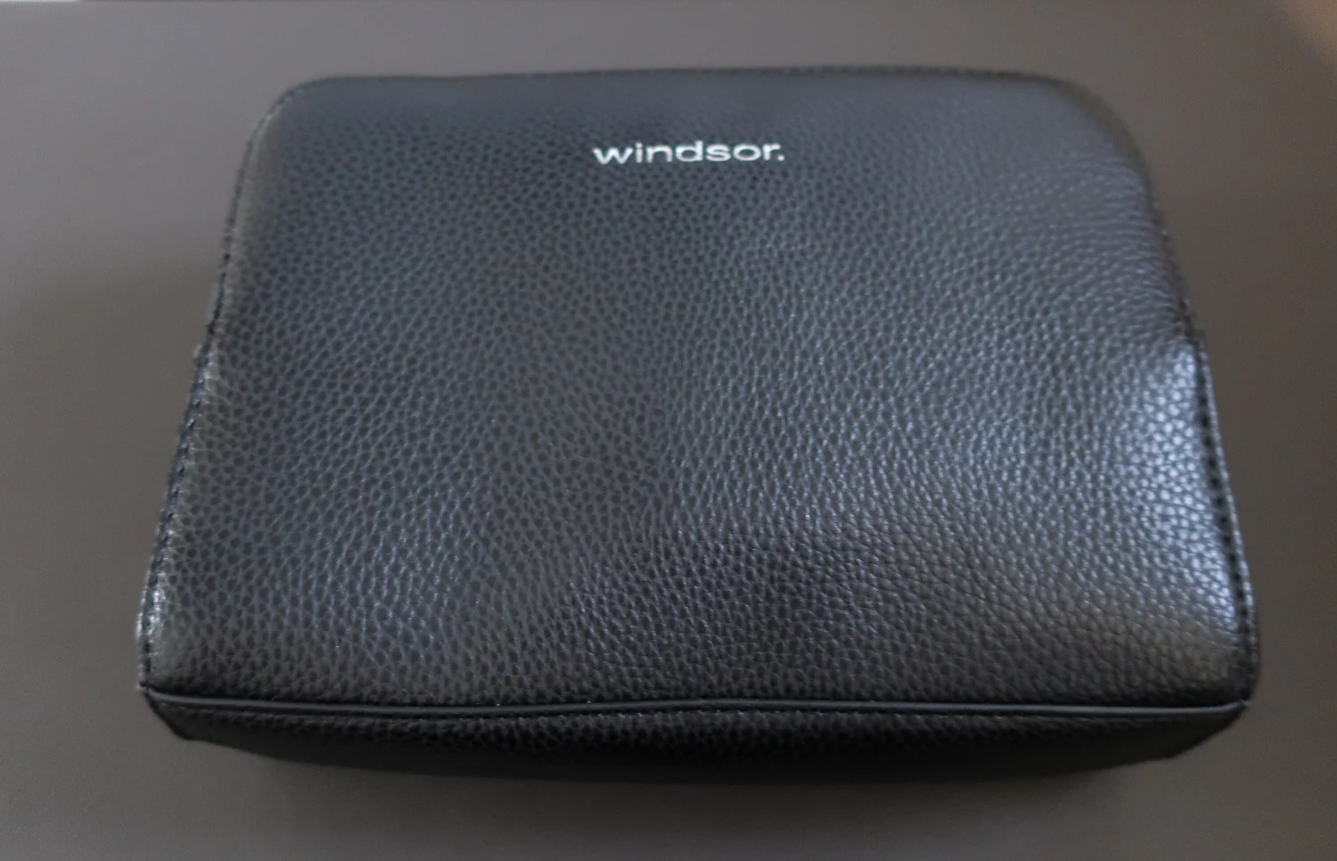 First Class Amenity Kit - Lufthansa Photo: Calvin Wood
