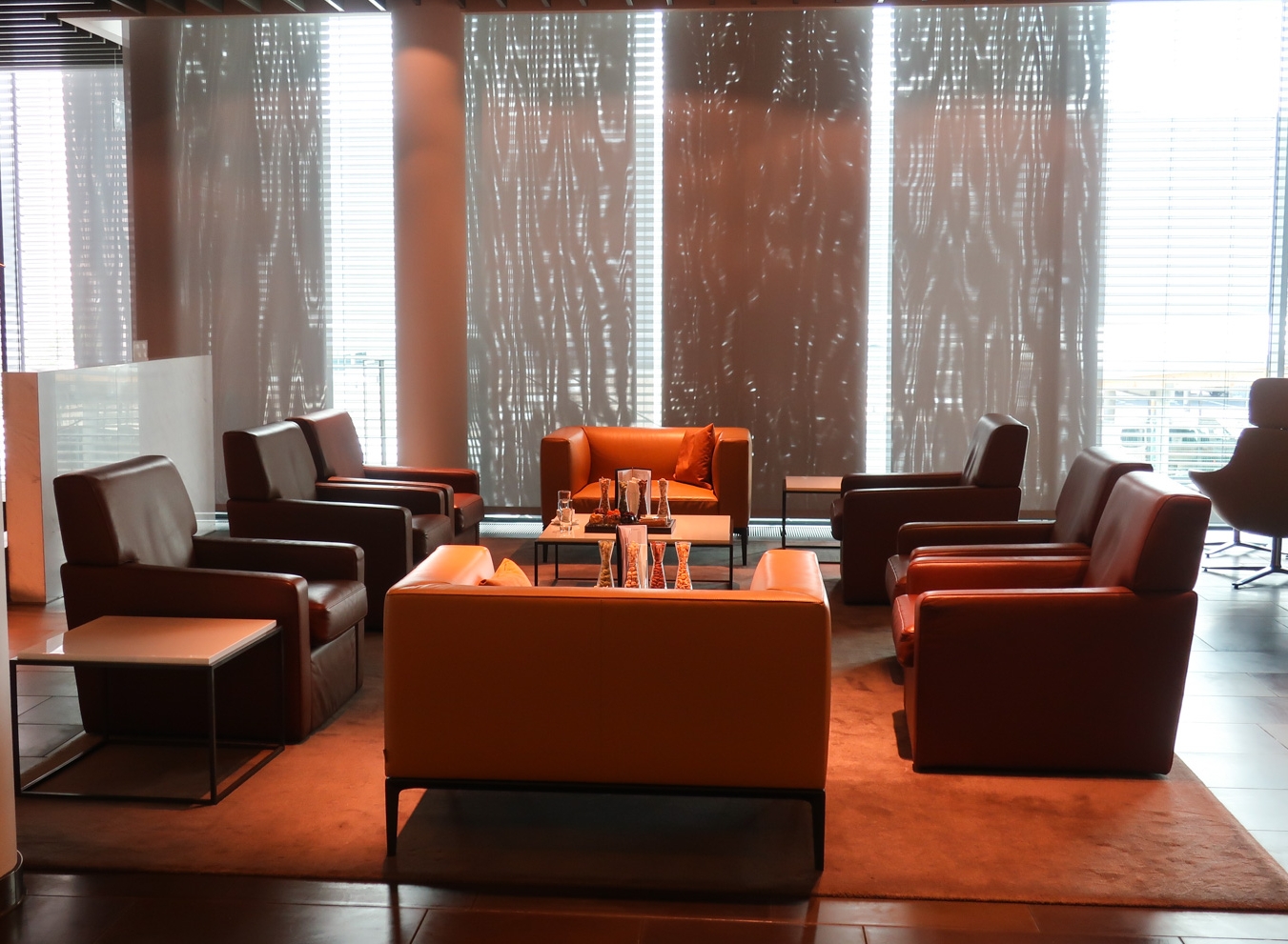 Seating - First Class Termina l - Lufthansa - Frankfurt Photo: Calvin Wood