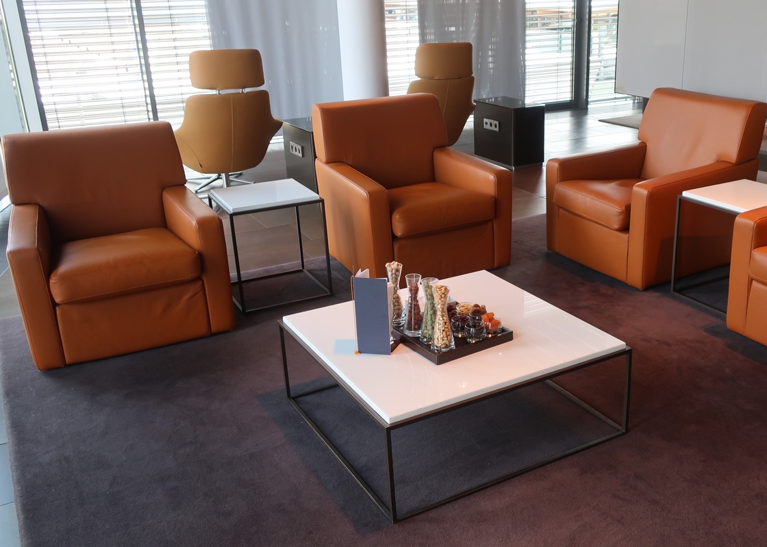 Leather Chairs - First Class Terminal - Lufthansa - Frankfurt Photo: Calvin Wood