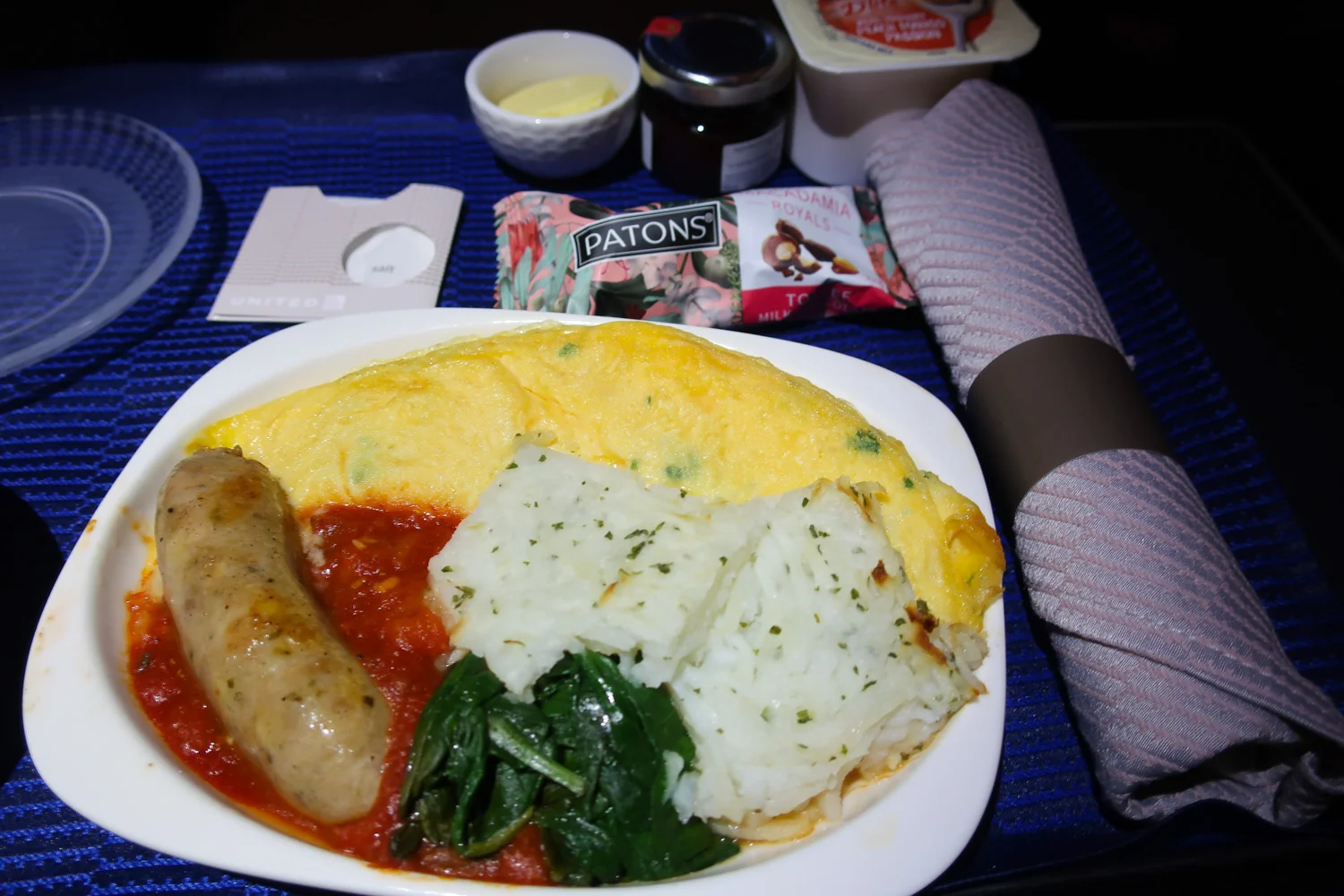 Breakfast Sydney To Houston - United Polaris Business Photo: Calvin Wood