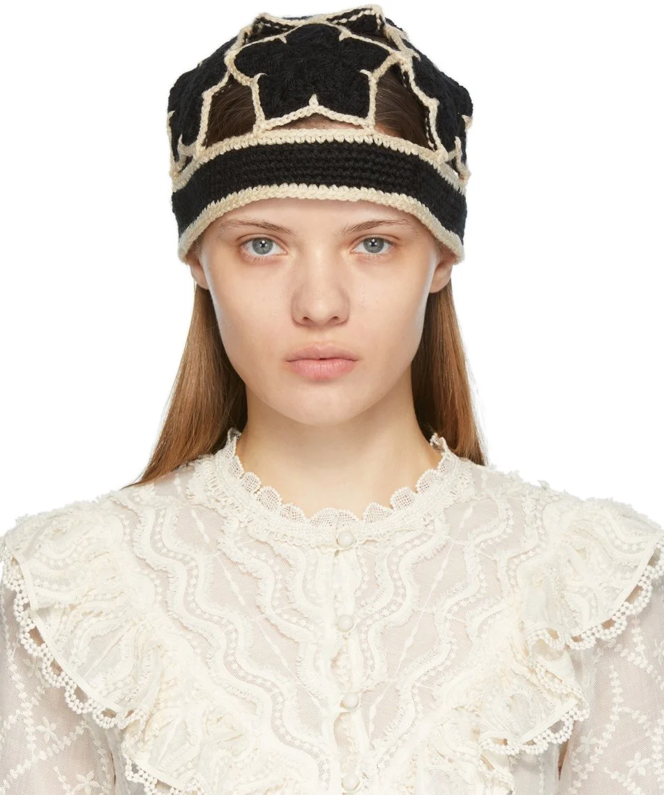  Anna Sui - Fall 2021 Hand Crochet Star Hat 