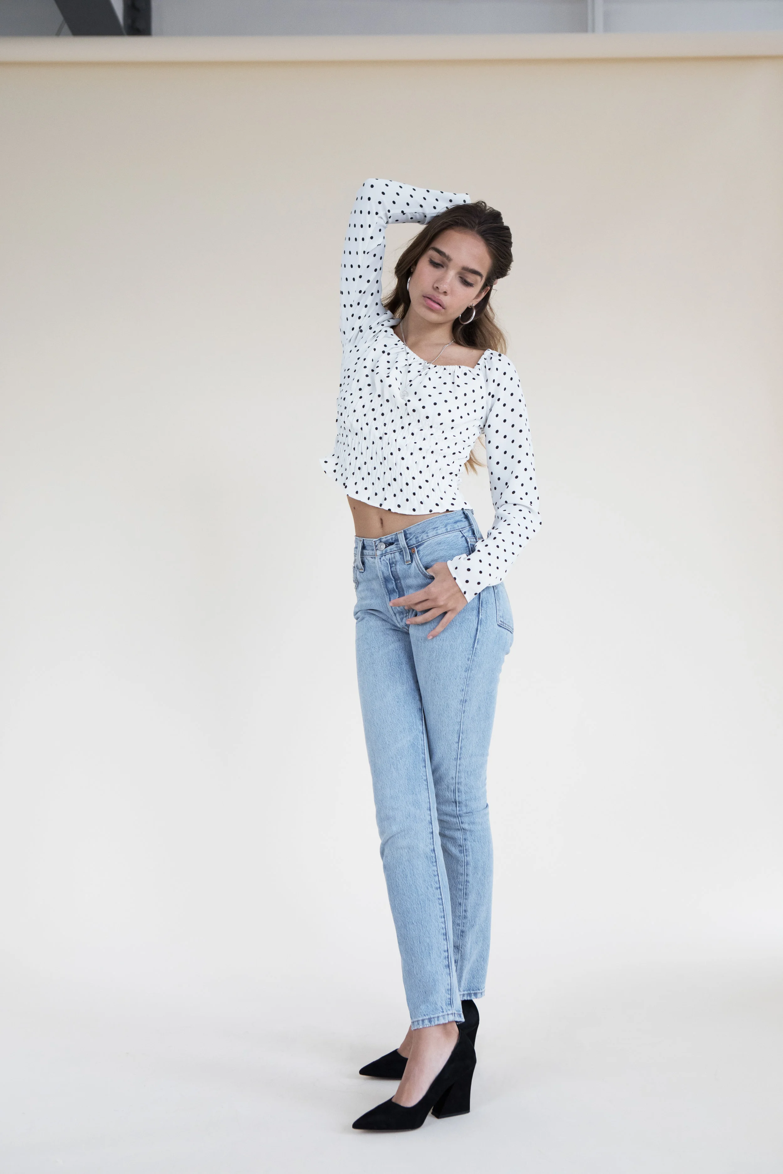 SISTERHOOD MARIA BLOUSE WHITE SPOT25.jpg