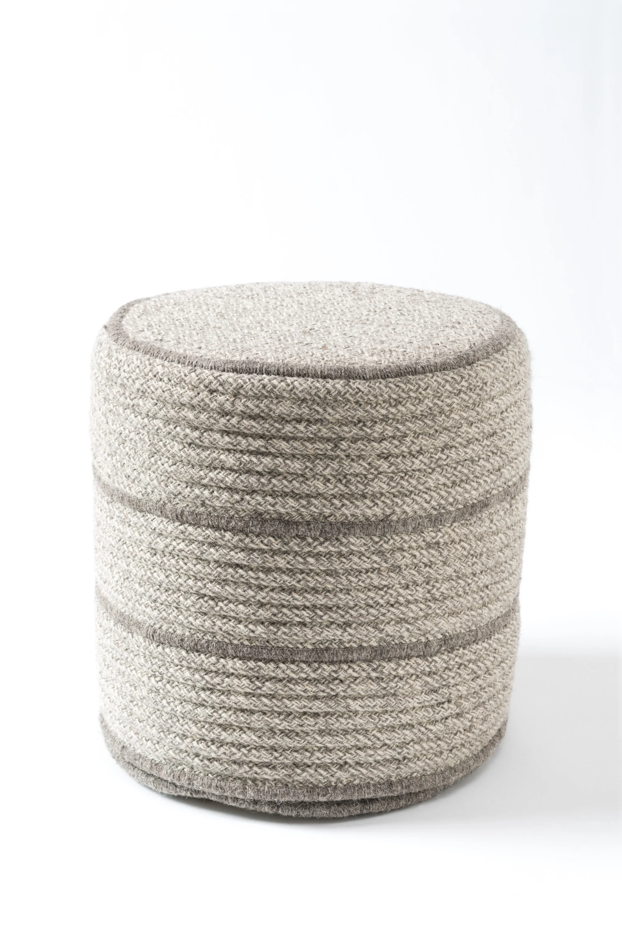 Line Ottoman | dark grey mix