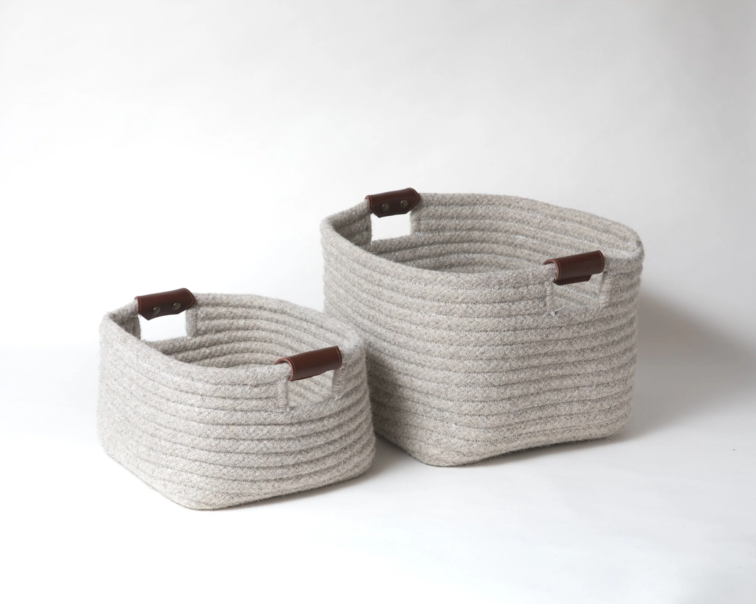 Wool Basket | Light Grey