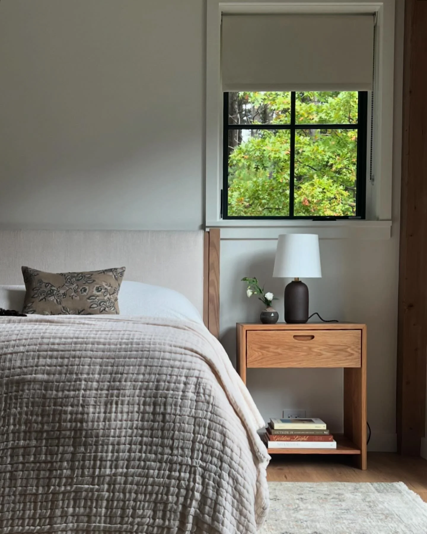 Calm bedroom views for a Saturday morning after a long week #thayerdesignstudio