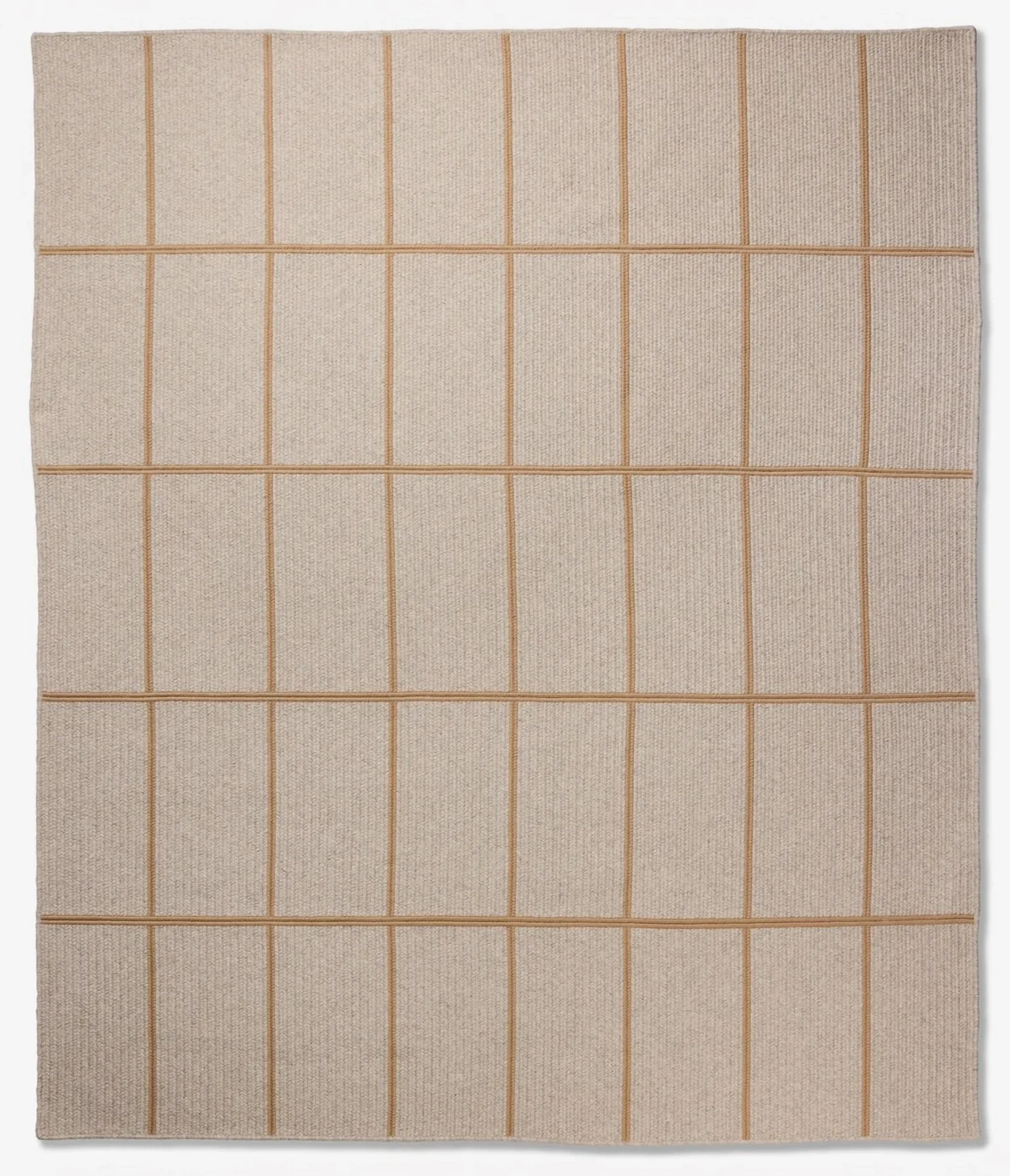 8x10 Grid Rug | Light Grey &amp; Taupe
