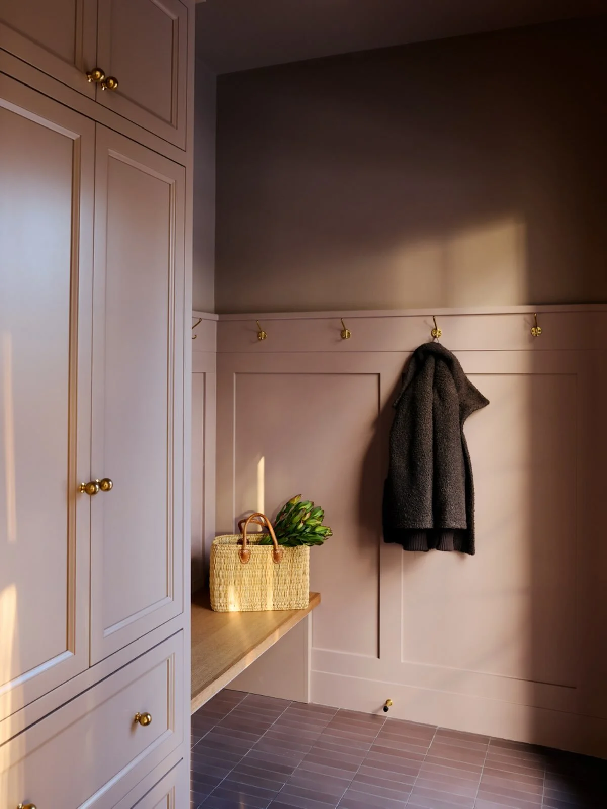Mudroom season
This cutie was added on as part of a renovation. A front 3 season porch allows for a guest drop zone, but this new mudroom is directly next to the driveway making it a convenient spot for the family. 
Simple but full of functional stor