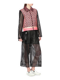 Jacket and skirt made from woven leather by Martina Spetlova