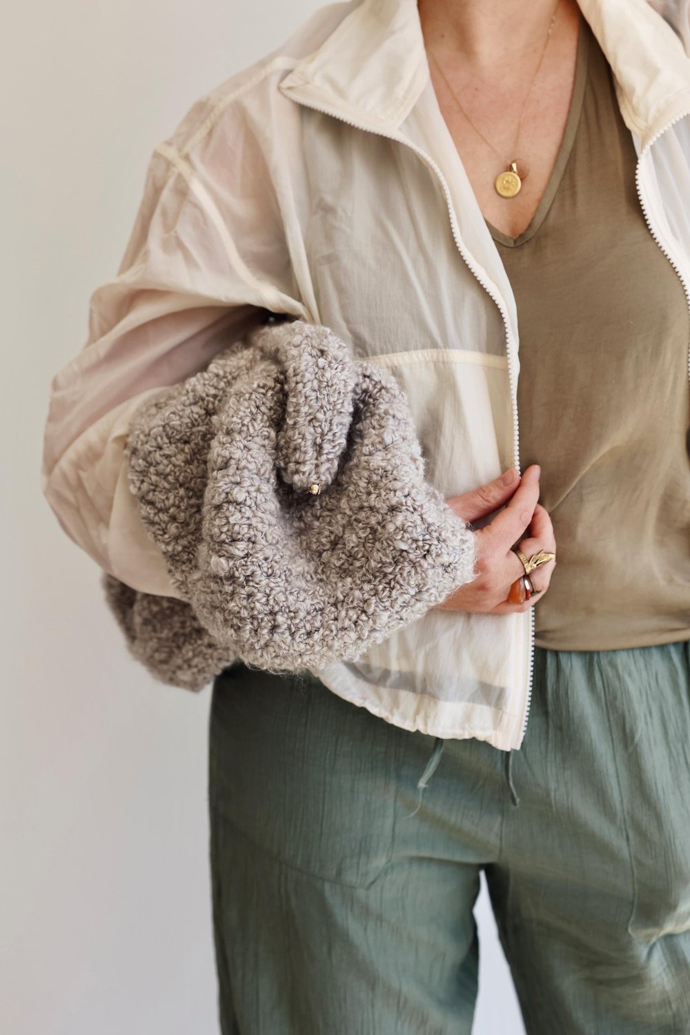 Sherpa Dumpling Clutch