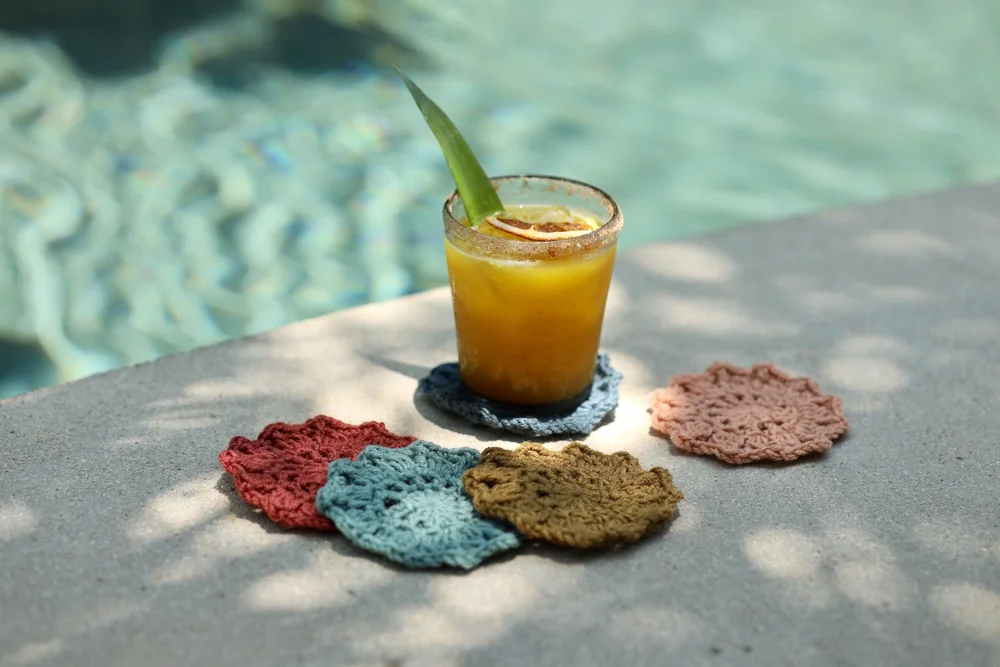 Sunburst Coasters Pattern by Two of Wands