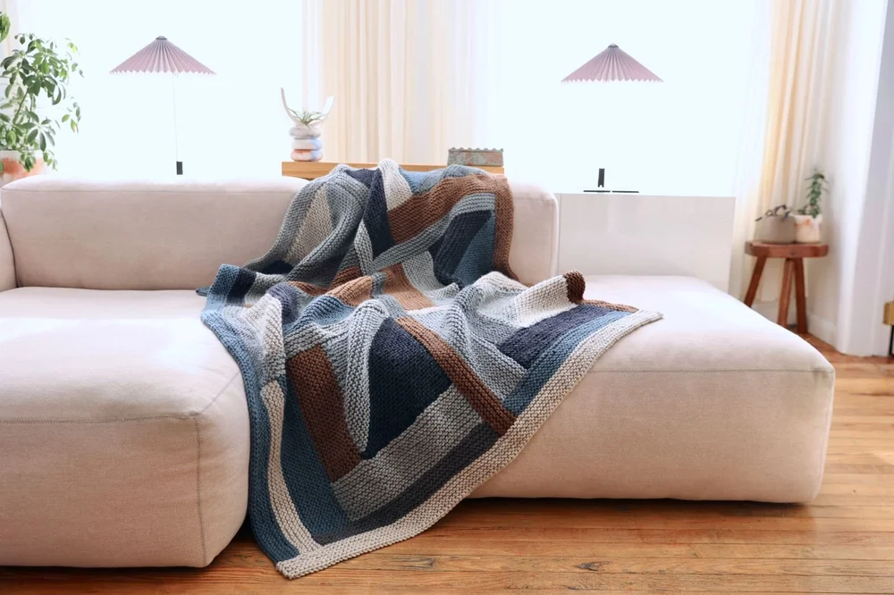 MODular Knit Blanket pattern by Two of Wands