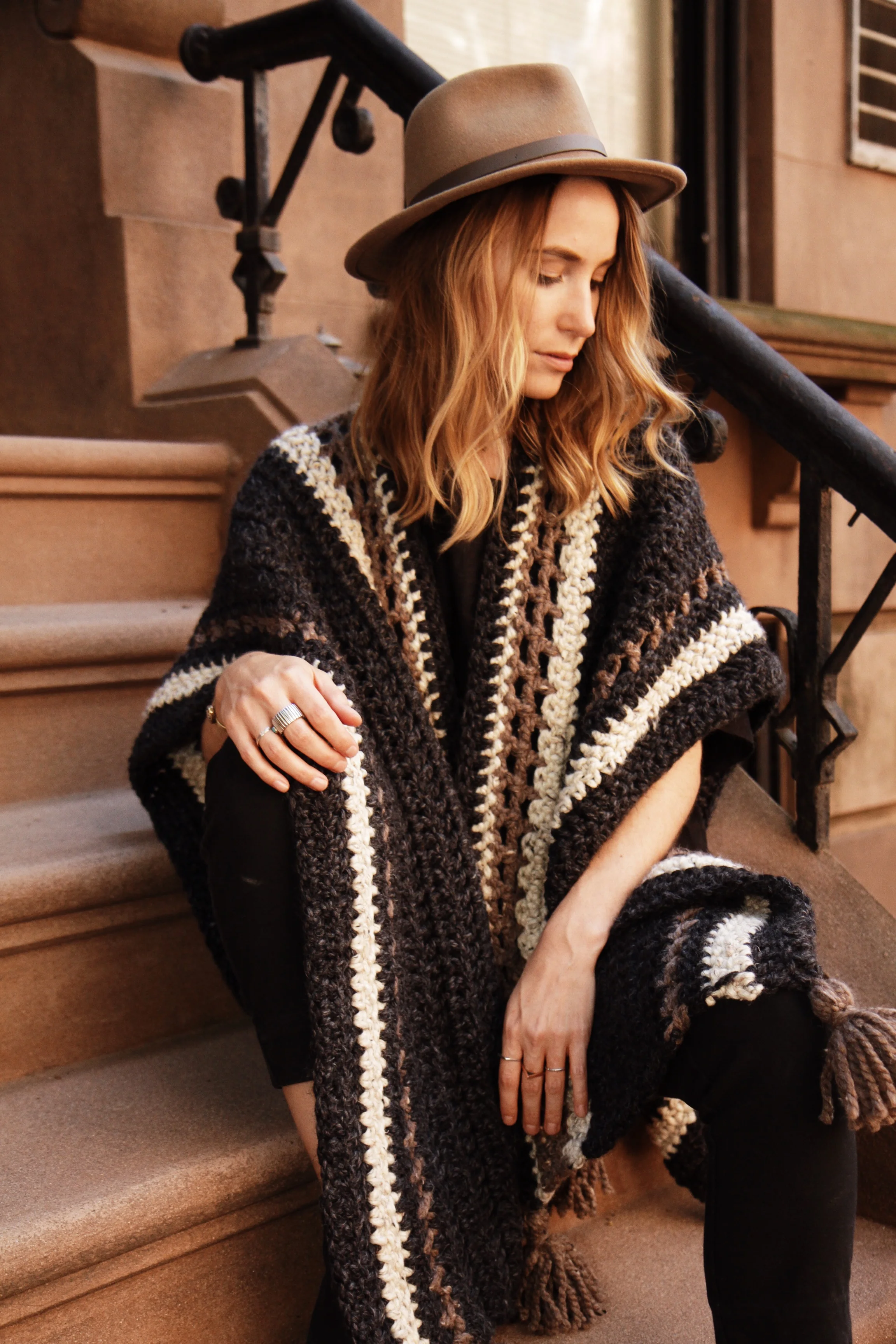 Wanderlust Ruana Pattern — Two of Wands