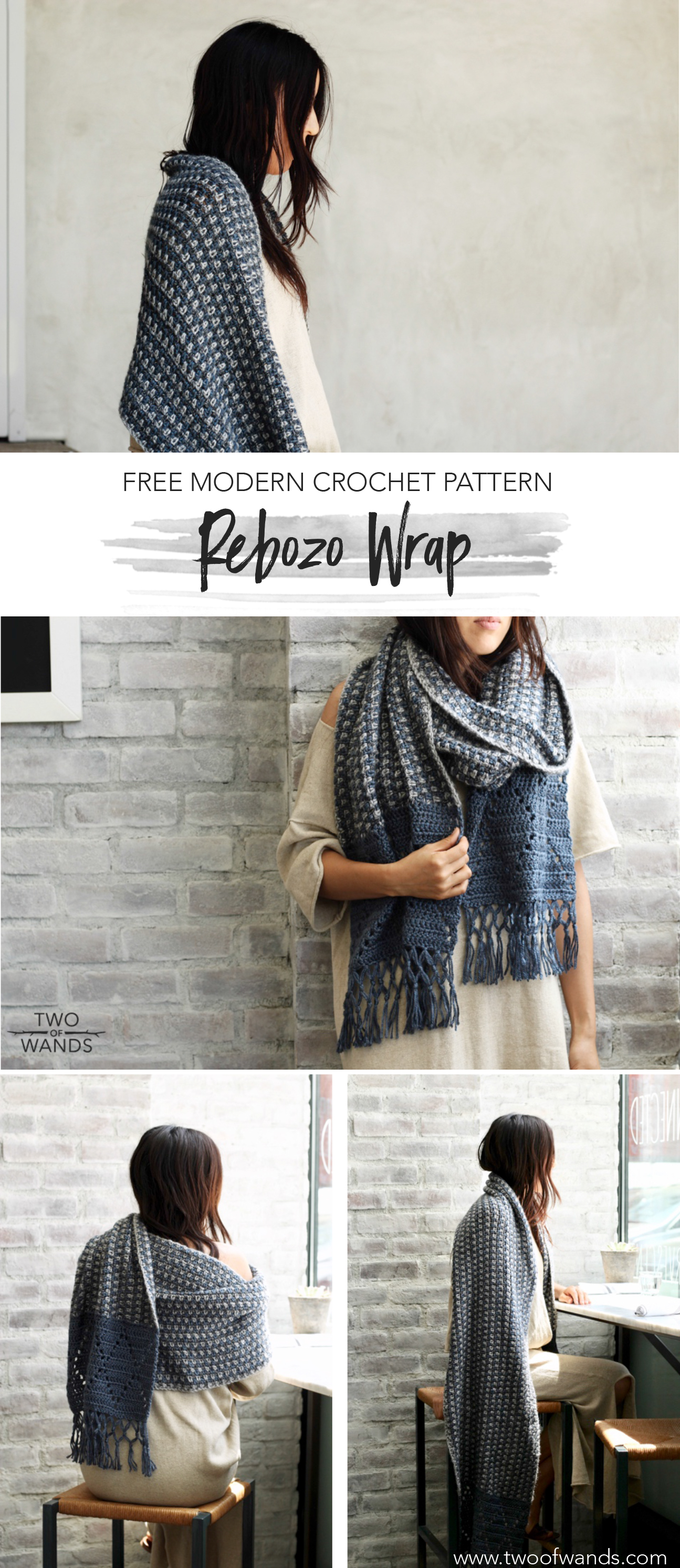 Rebozo Wrap FREE Crochet Pattern — Two of Wands