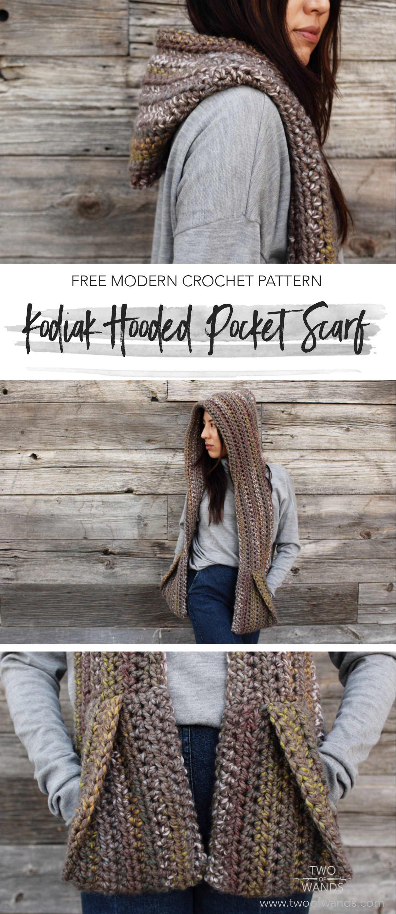Easy Scoodie Pocket Scarf free crochet pattern Fairy Tale Scarf