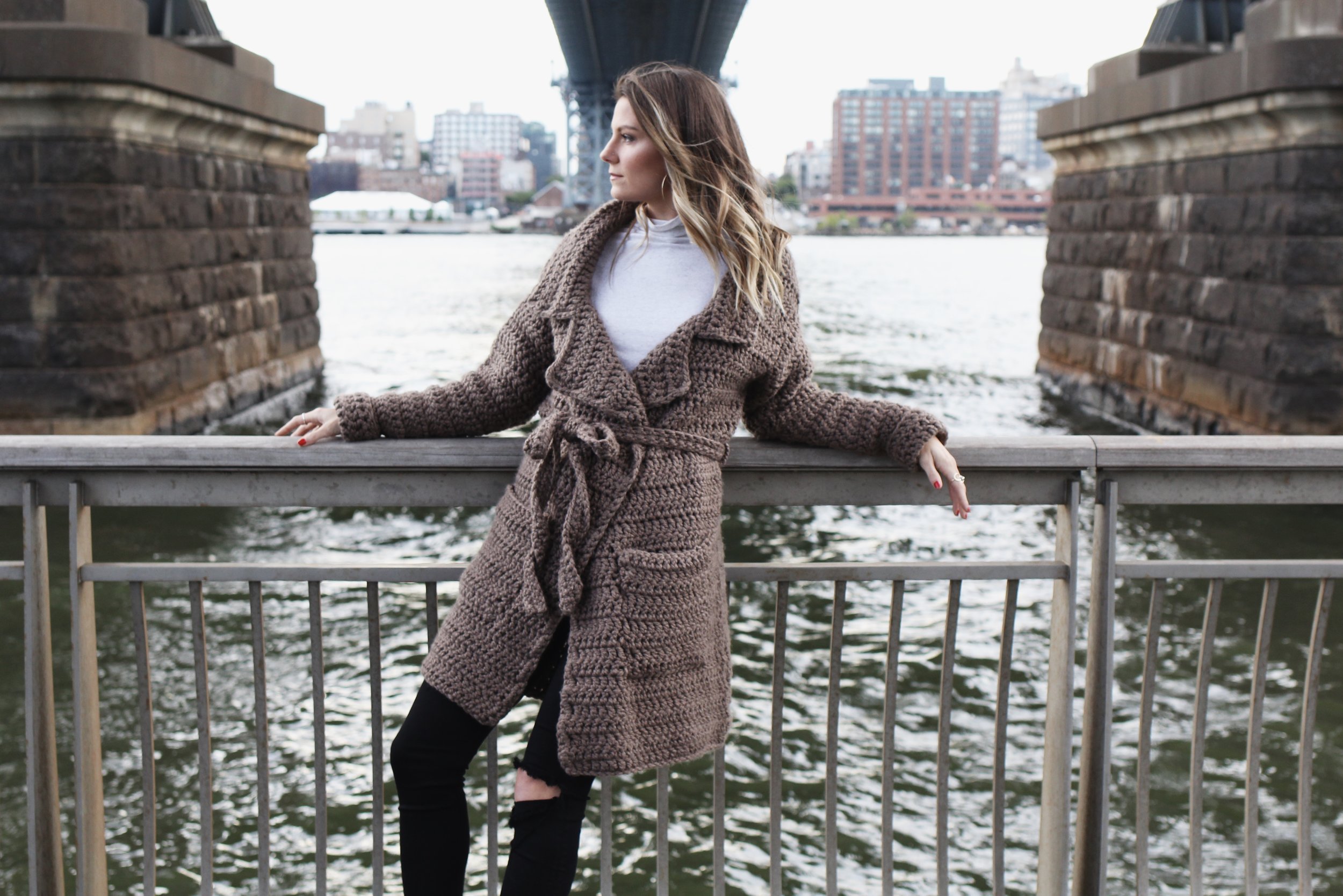 Tribeca Trench Coat Pattern — Two of Wands