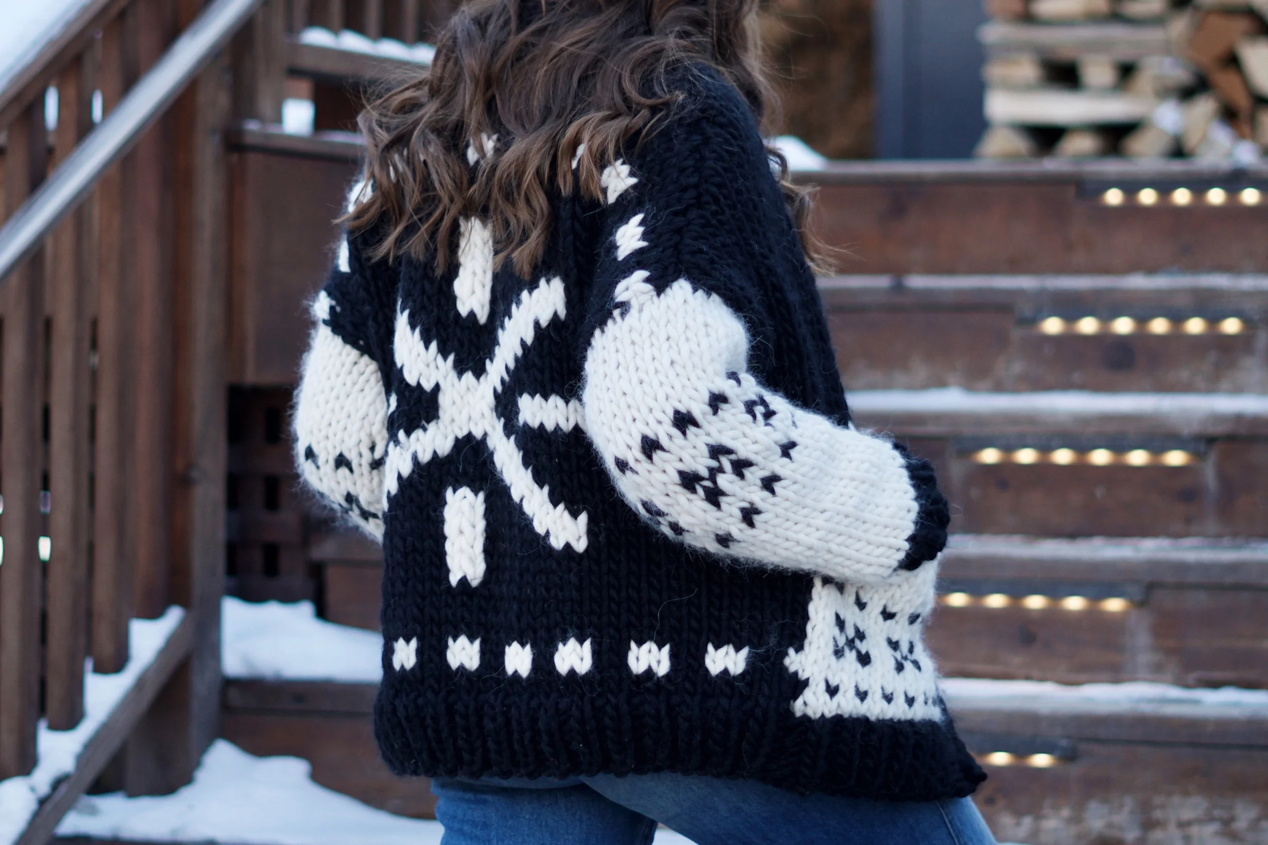 Avalanche Sweater Coat pattern by Two of Wands