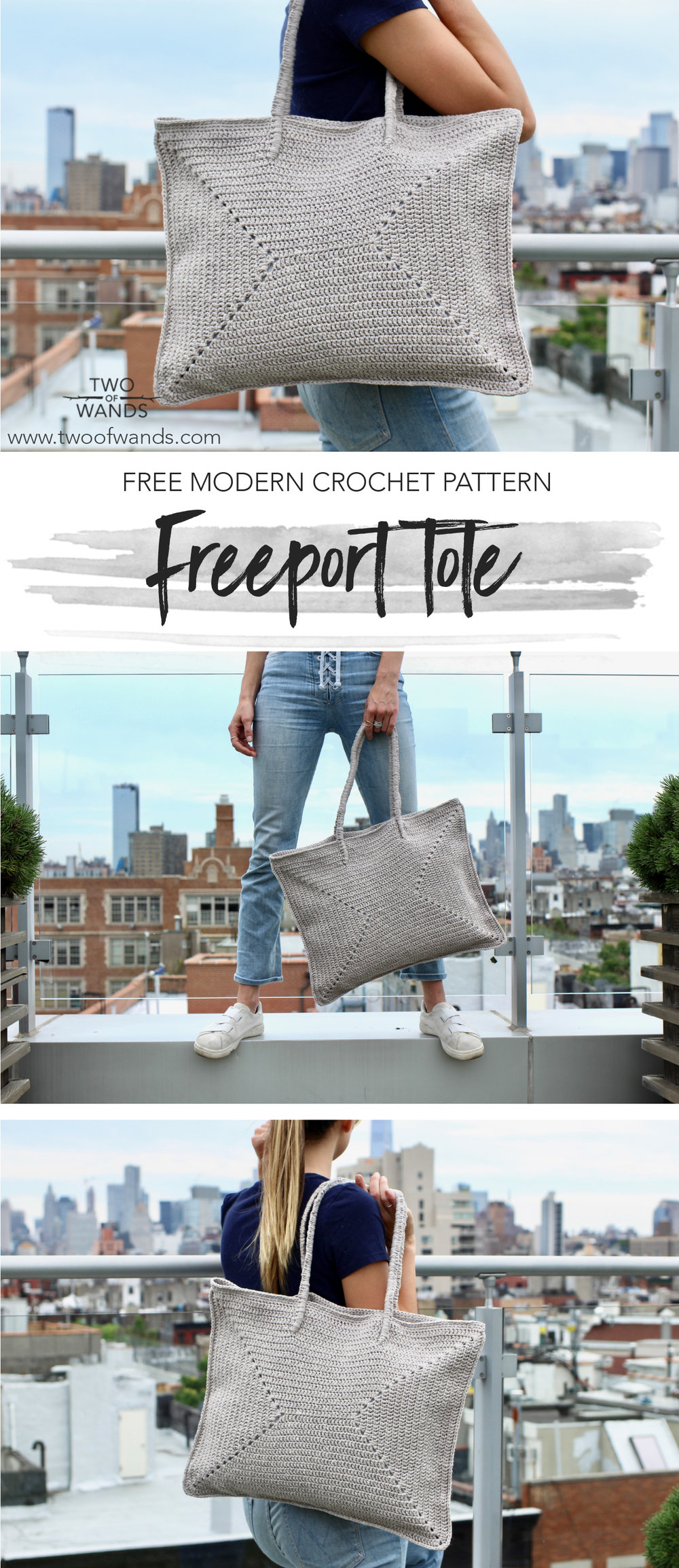Freeport Tote pattern by Two of Wands