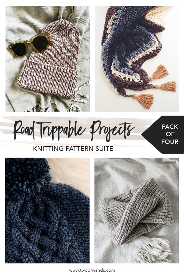 Road Trippable Projects Knitting Pattern Suite