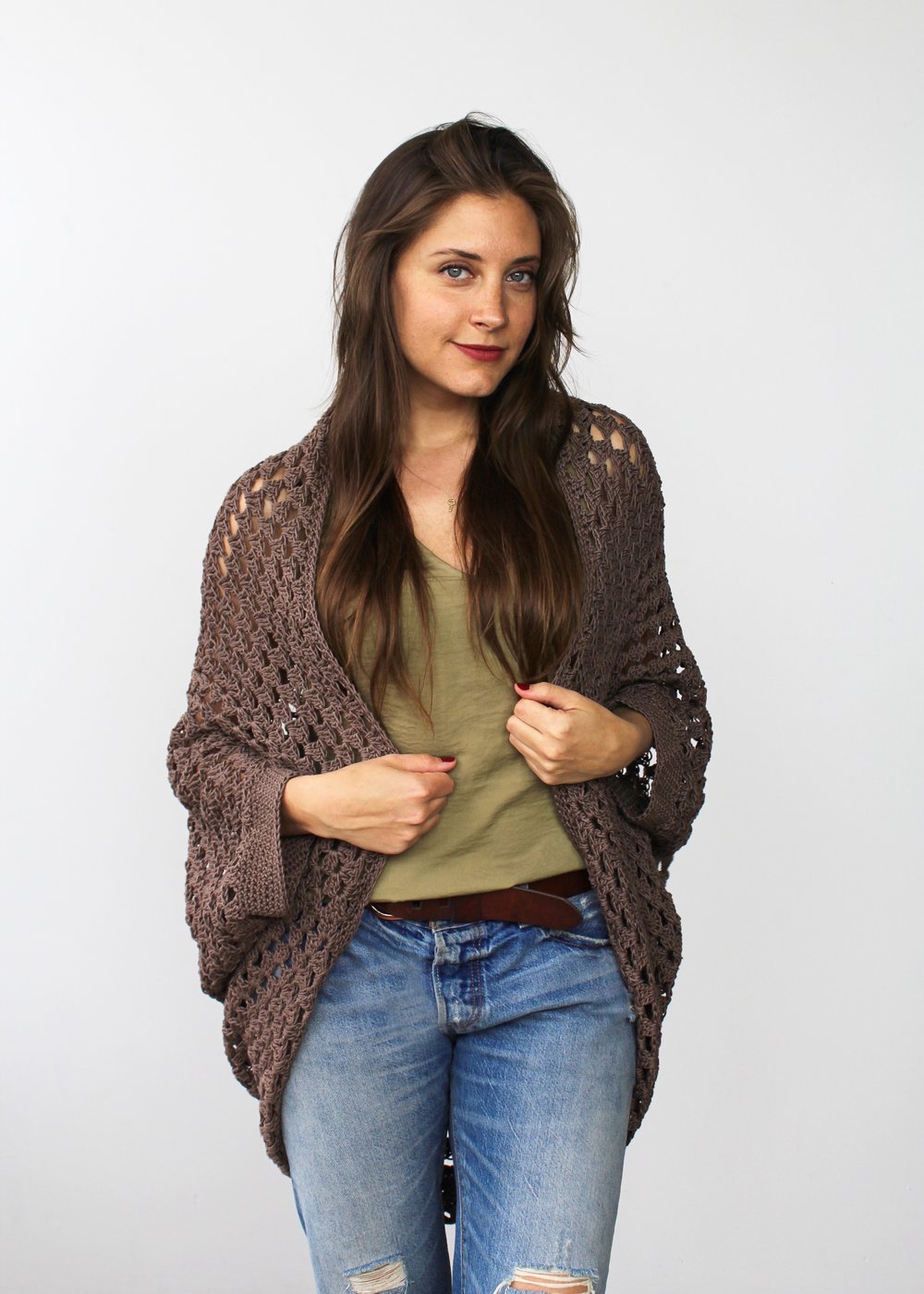 Movie Night Cocoon Cardi front