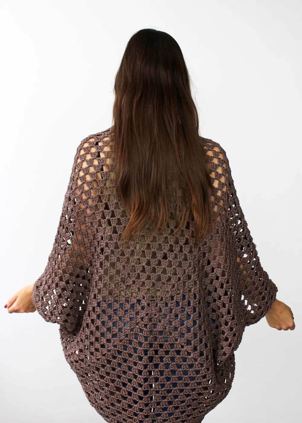 Movie Night Cocoon Cardi back