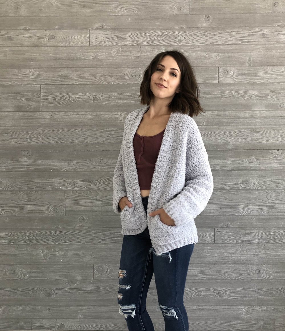 Cozy Boyfriend Cardigan by Evelyn and Peter