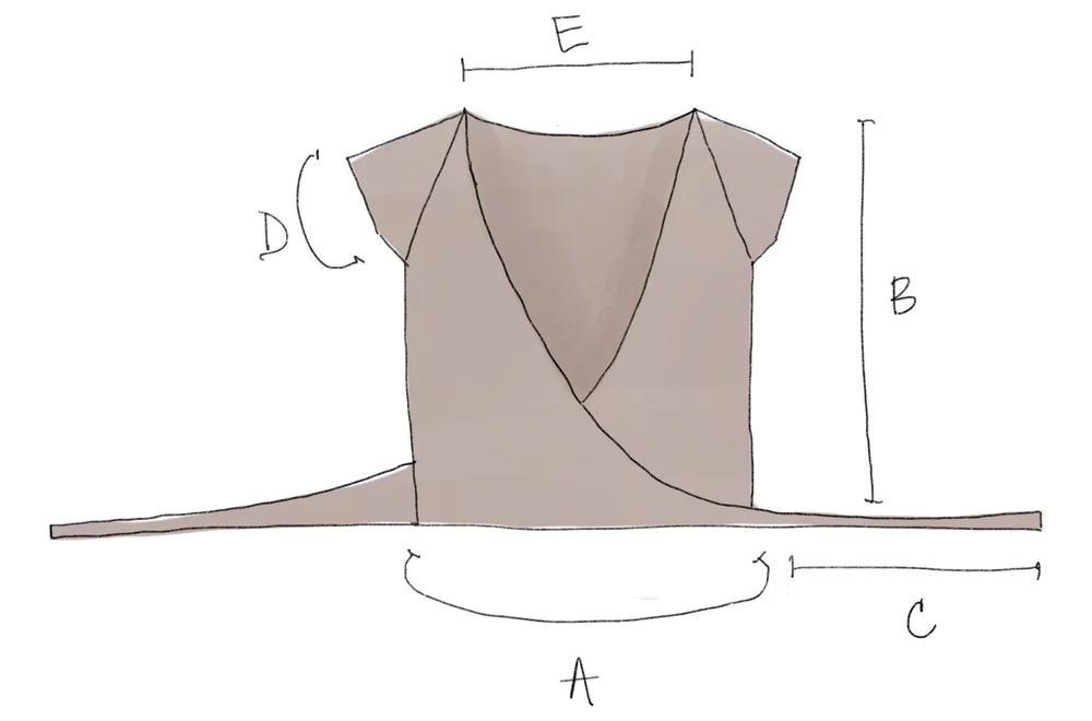 Ballerina Wrap Top pattern by Two of Wands