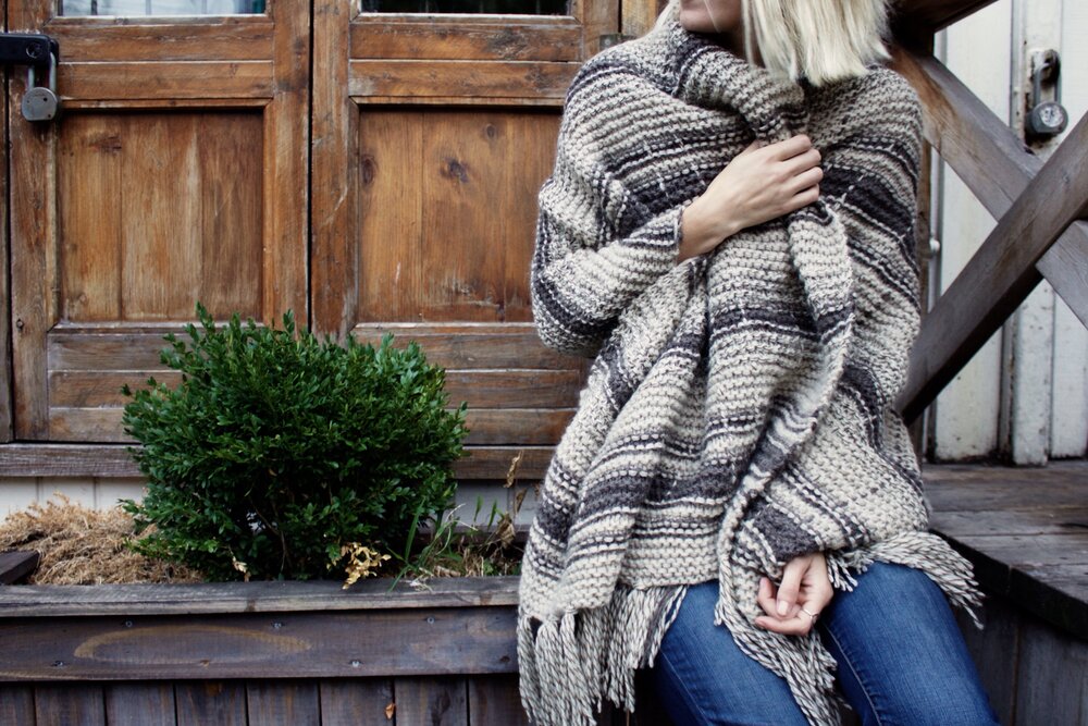 Campfire Blanket Scarf Pattern by Two of Wands