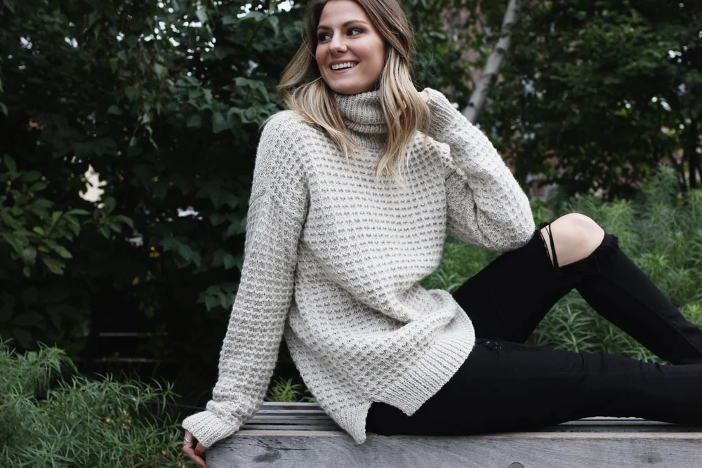Evening in the Village Turtleneck Pattern by Two of Wands
