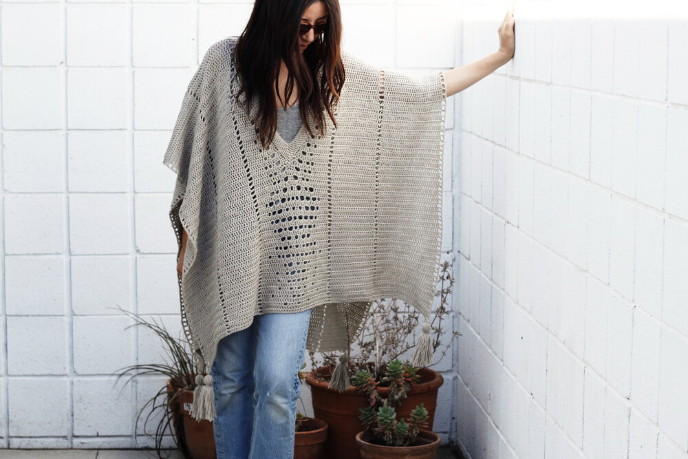 Cross Country Poncho Pattern by Two of Wands