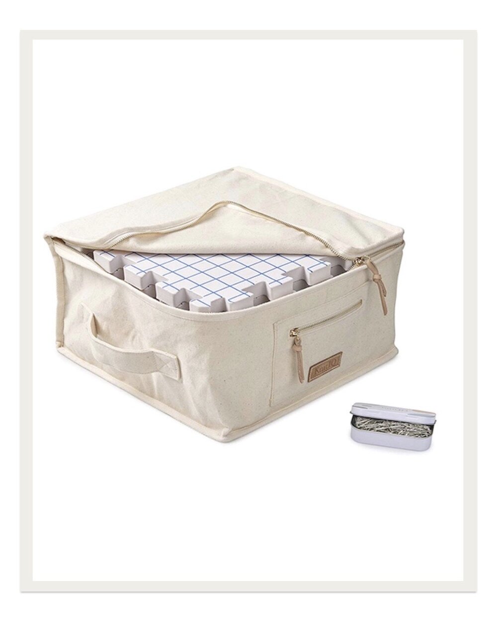 Not all blocking mats are created equally! I love these for their clean aesthetic, thick and durable material, and helpful gridlines. They can be pieced together in any formation to suit your project, and they’ve worked perfectly for me for both wet and steam blocking. The canvas bag carrier is also such a nice addition to the set and makes this a lovely gift.