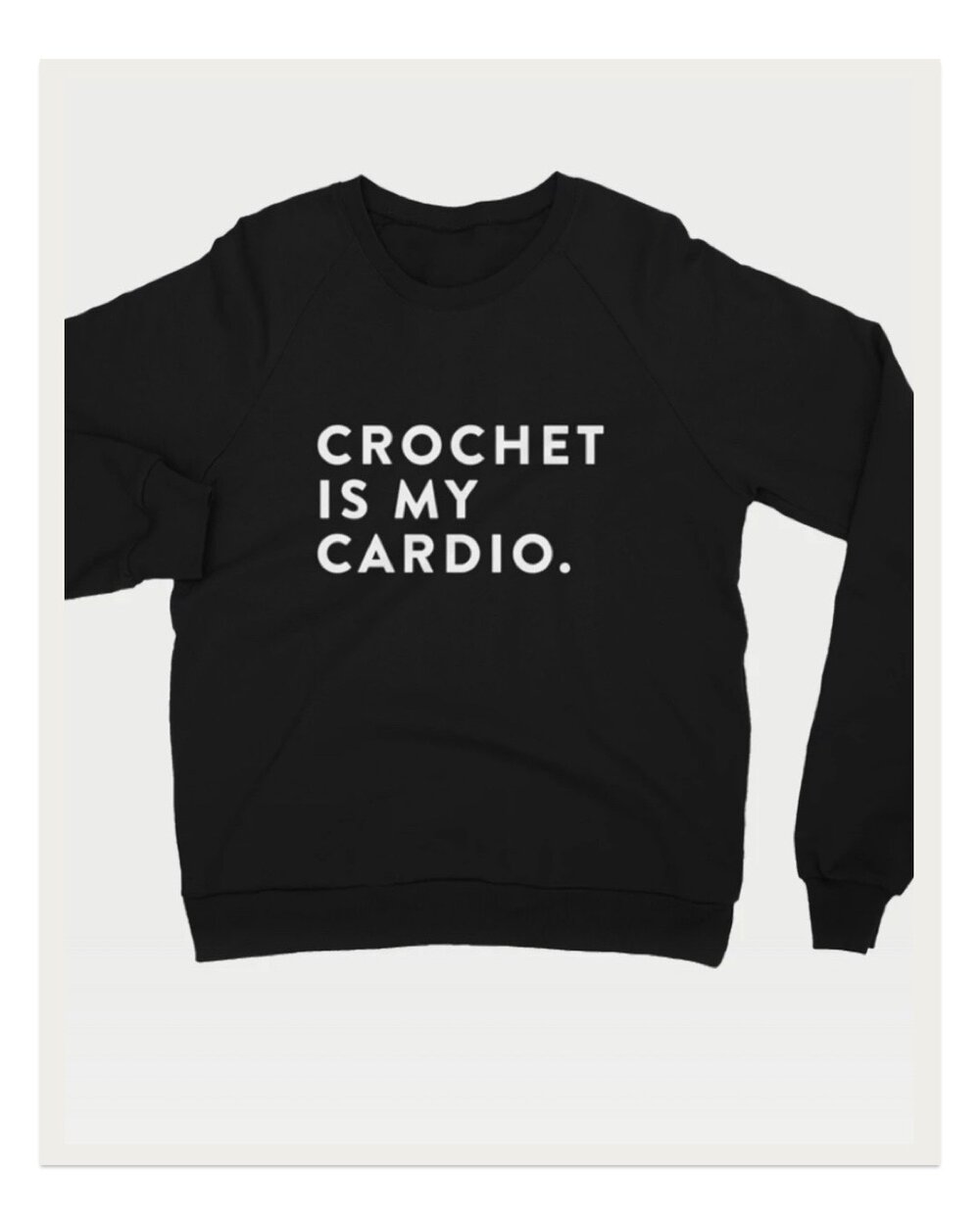 Funny because it’s true! I love this cozy sweatshirt by Debrosse for days at home stitching on the couch, or for running errands / gym time if you want to put a smile on everyone’s face :)