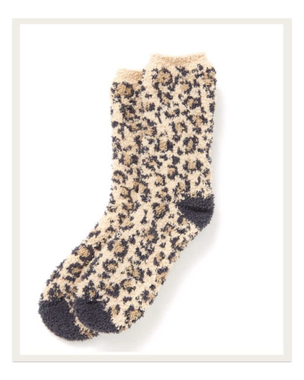 Easiest way to keep it cozy while you’re on the go? Fuzzy socks! I love these leopard print babies and feel a pep in my step as soon as I put them on.
