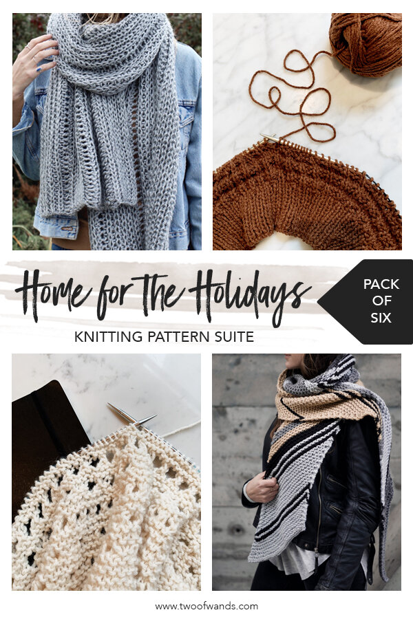 Home for the Holidays Knitting Pattern Suite by Two of Wands