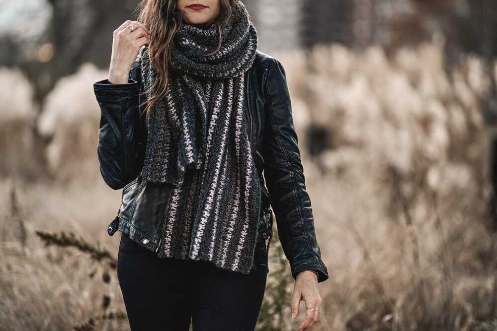 Bernard Houndstooth Scarf pattern by Two of Wands