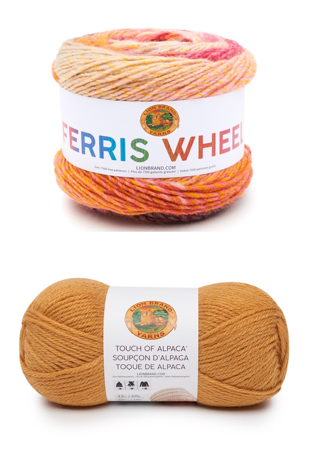 Ferris Wheel  in Cherry on Top with  Touch of Alpaca  in Goldenrod