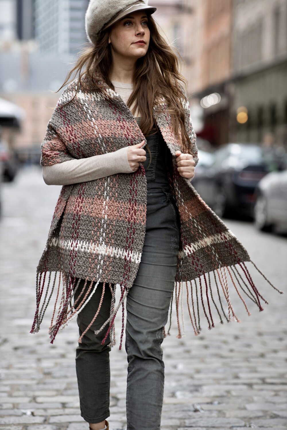 Rosebridge Plaid Blanket Scarf pattern by Two of Wands