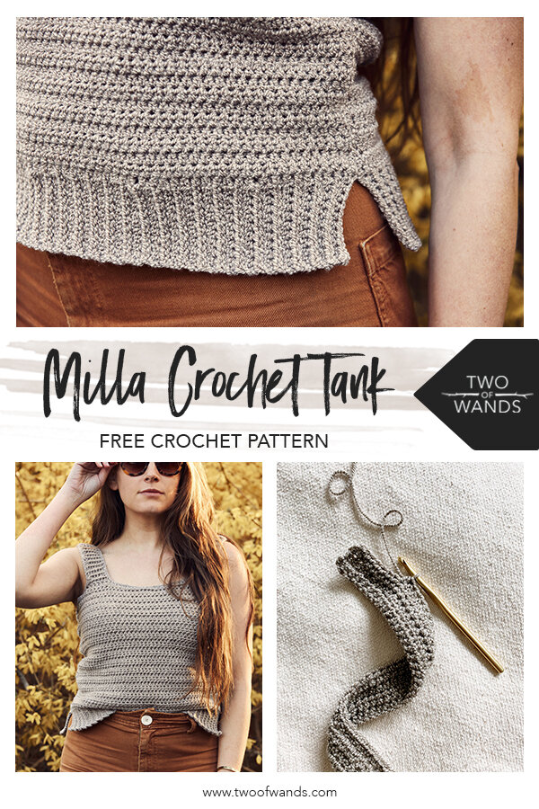 Milla Crochet Tank pattern by Two of Wands