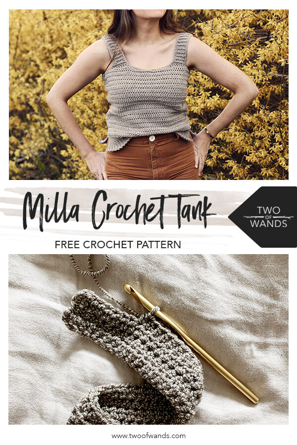Milla Crochet Tank pattern by Two of Wands