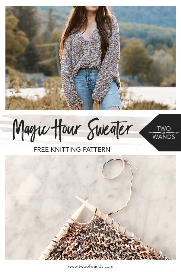 Magic Hour Sweater Pattern by Two of Wands