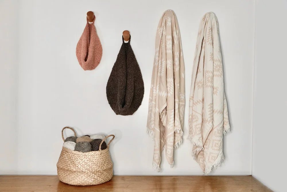 Knit Slouchy Hanging Baskets pattern by Two of Wands