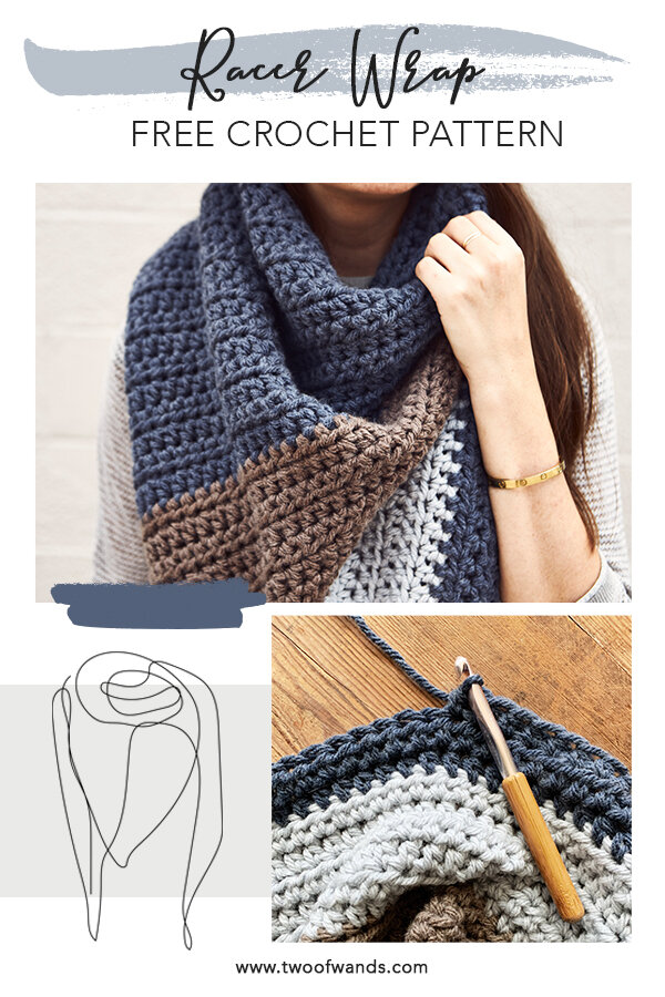 Racer Wrap PDF Crochet Pattern — Two of Wands