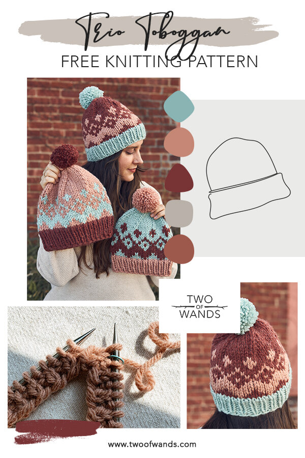 Trio Toboggan pattern by Two of Wands