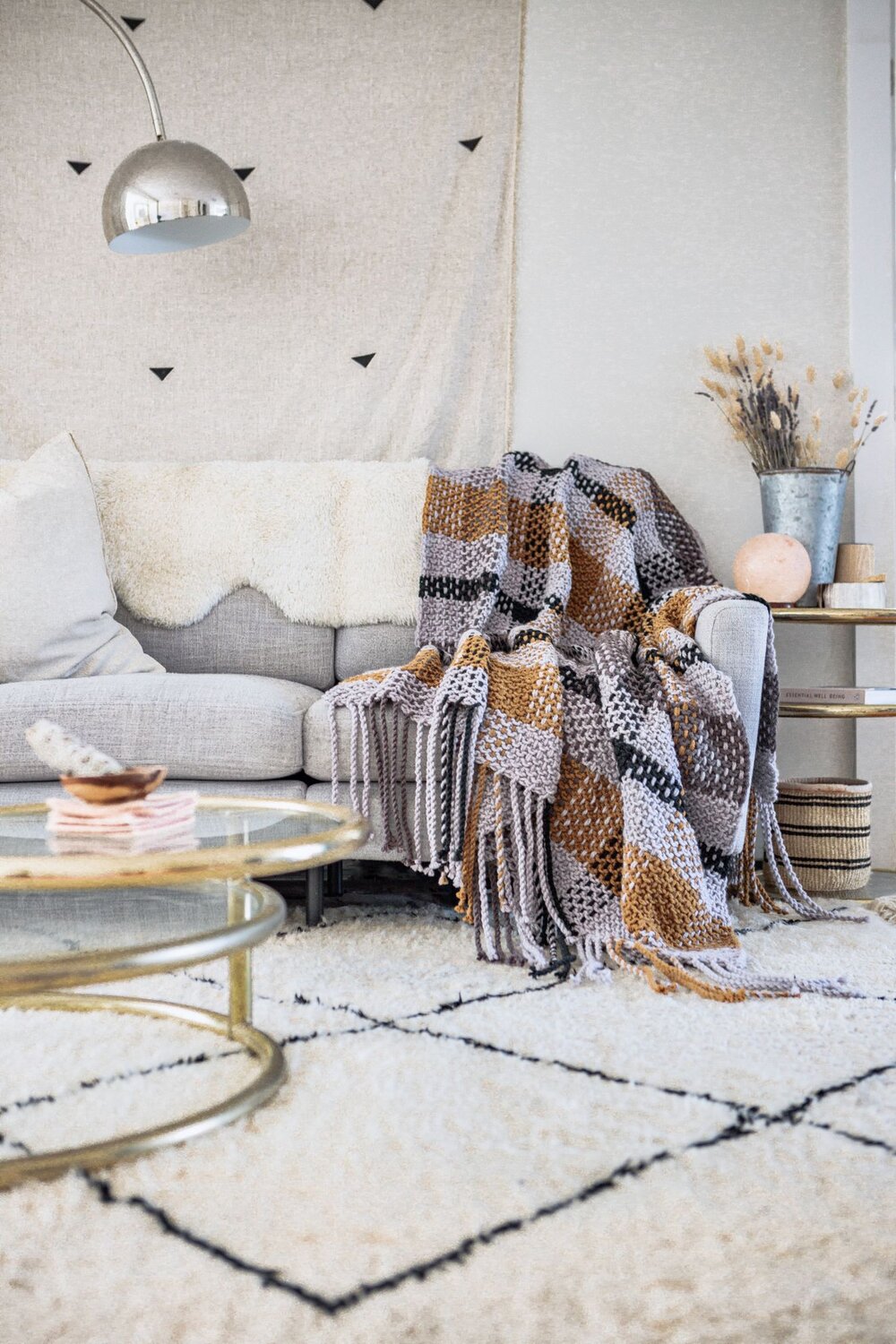 Moonstone Plaid Blanket Pattern