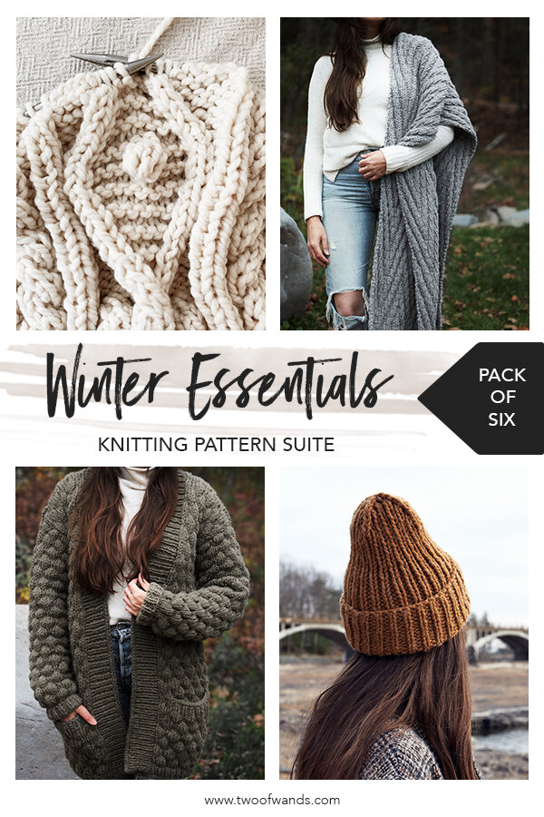 Winter Essentials Knitting Pattern Suite by Two of Wands