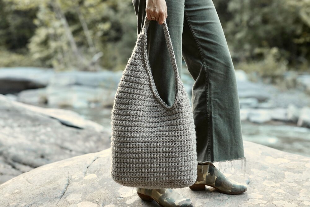 Timeless Crochet Duffle Bag