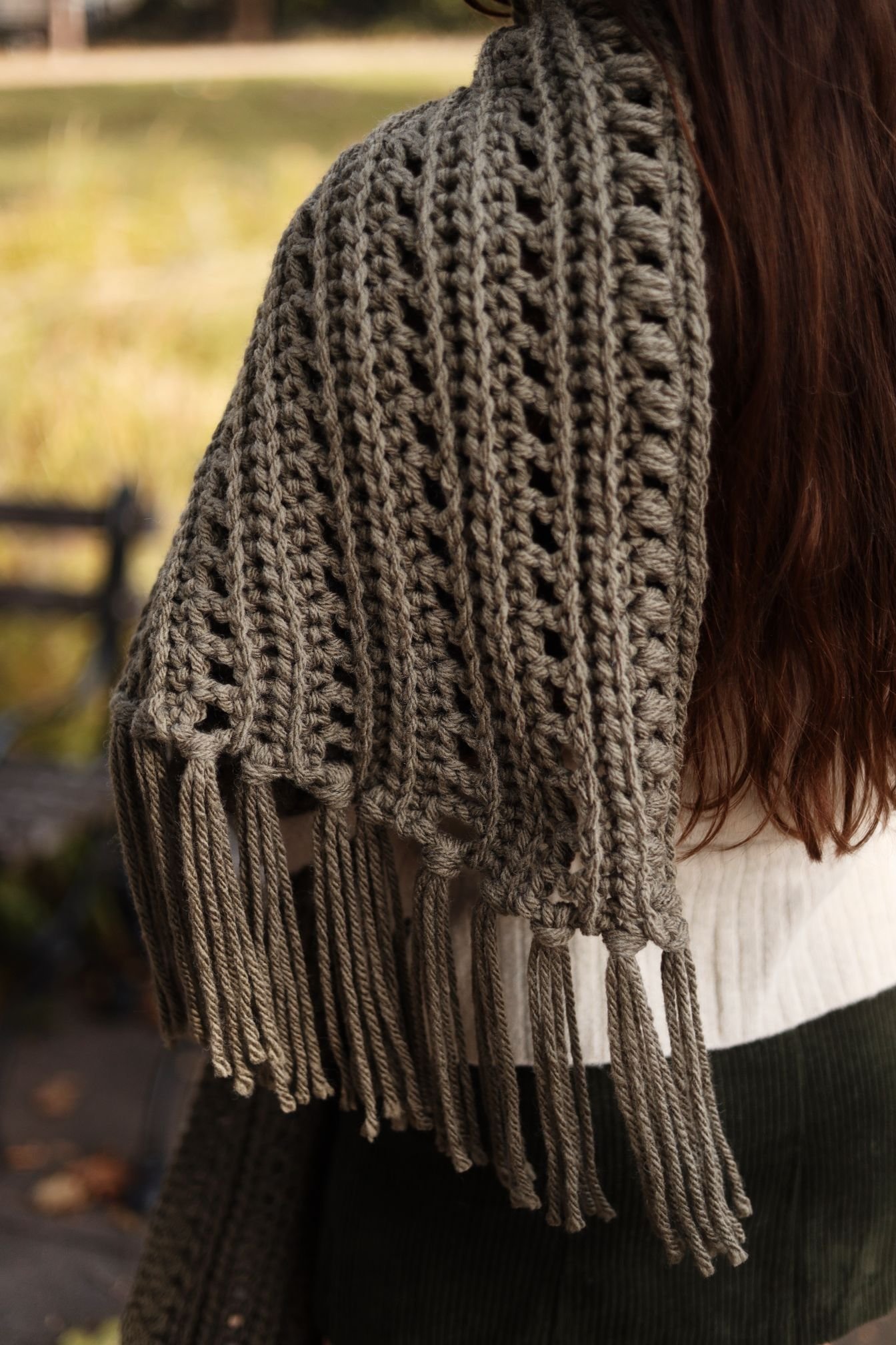 A Library Book Shawl you'll love for cozy reading and relaxing