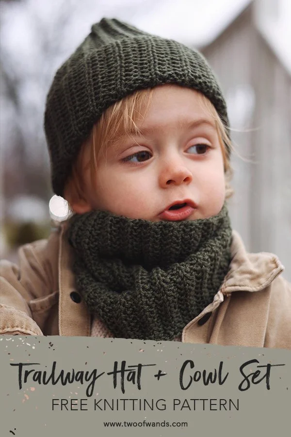 Trailway Hat and Cowl Set pattern by Two of Wands